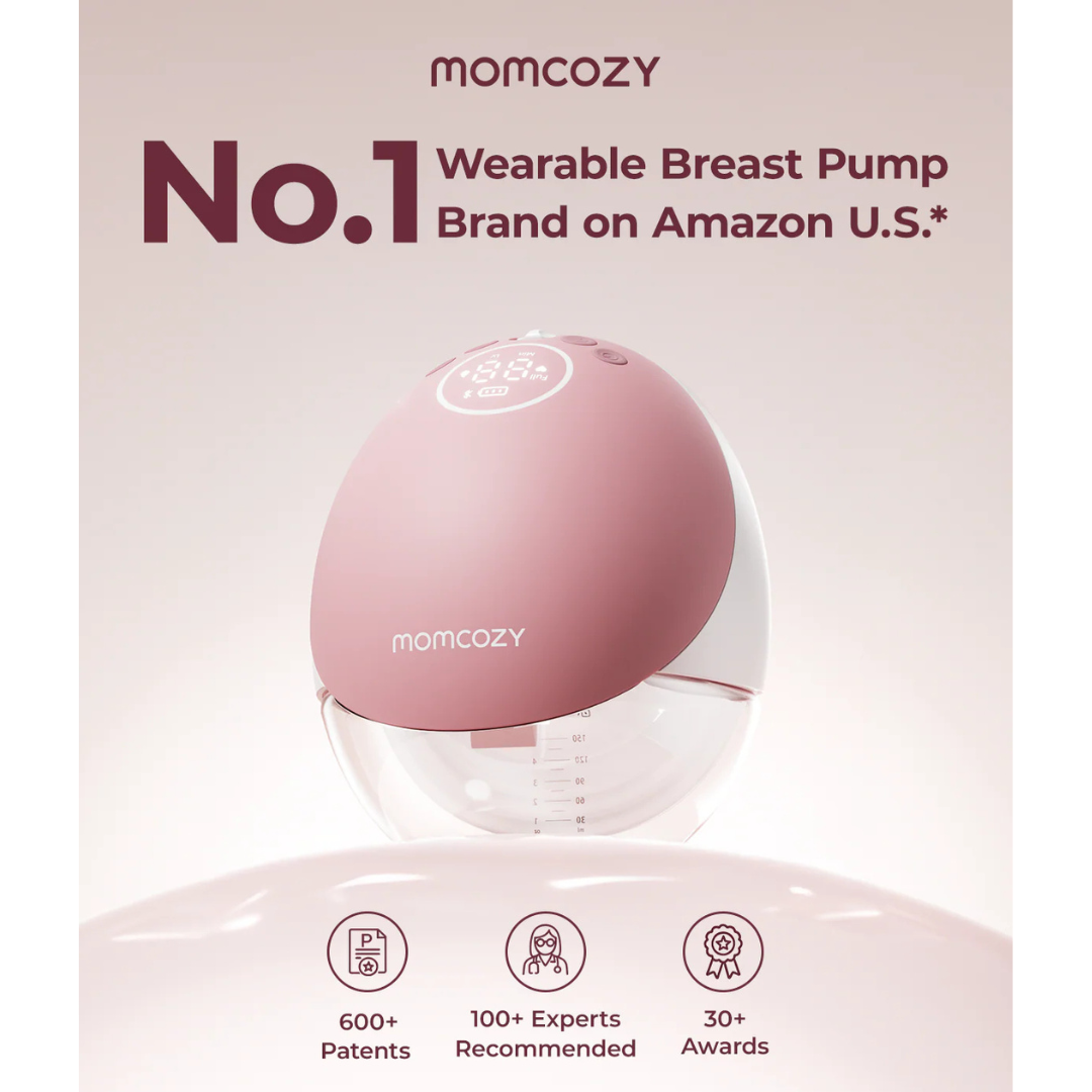 Momcozy - Mobile Flow Hands - Free Single Breast Pump M9 - Maroon