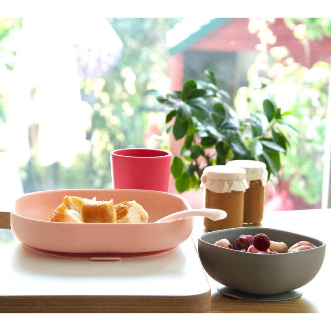Beaba - Silicone Meal Set of 4 - Pink
