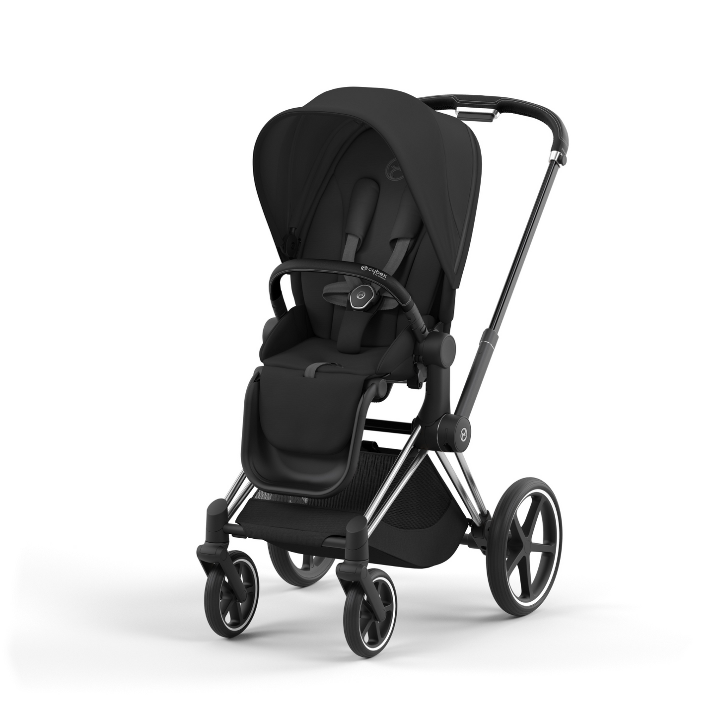 Cybex Priam Chrome Black Frame with Seat Pack