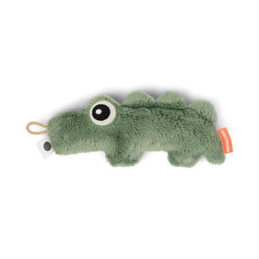 Done By Deer - Tiny sensory rattle Croco Green