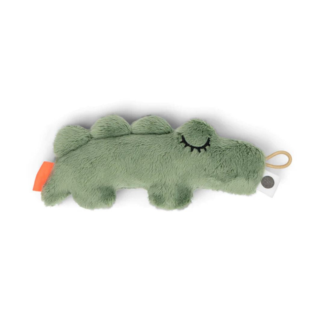 Done By Deer - Tiny sensory rattle Croco Green