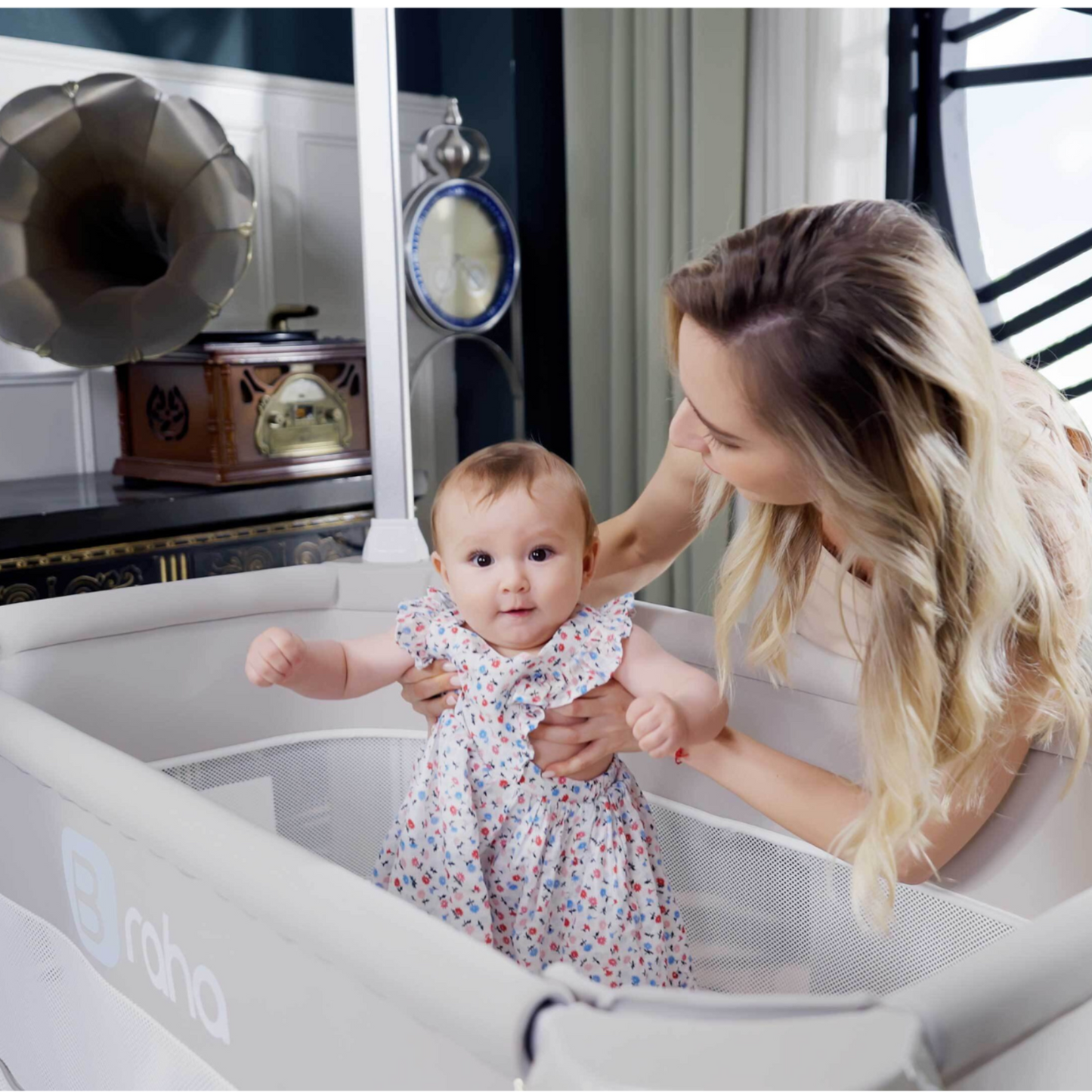 Jikel - Braha Smart Crib - Light Beige