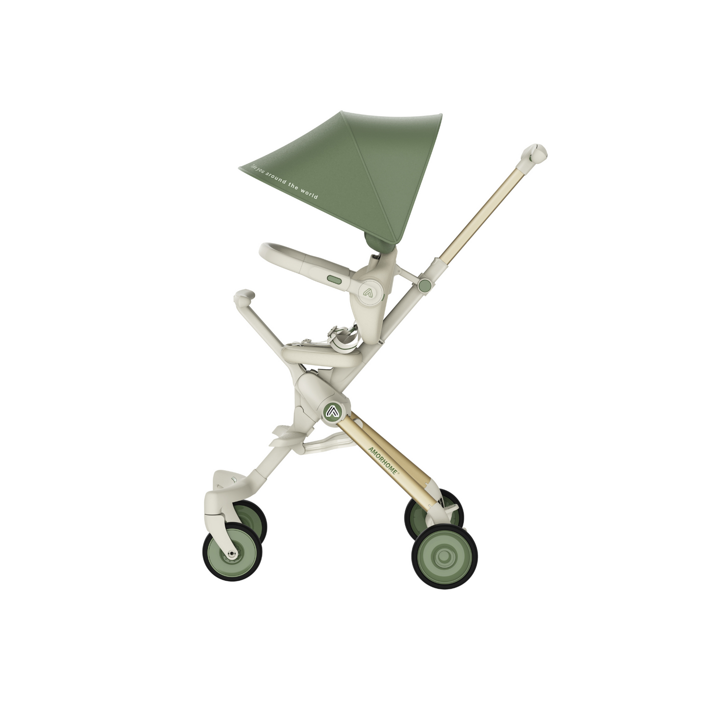 AMORHOME -  Max Stroller Compact, Foldable & Lightweight - Green