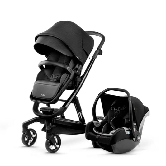 Jikel - Diamond Electric Stroller Travel System with Car Seat - Charcoal