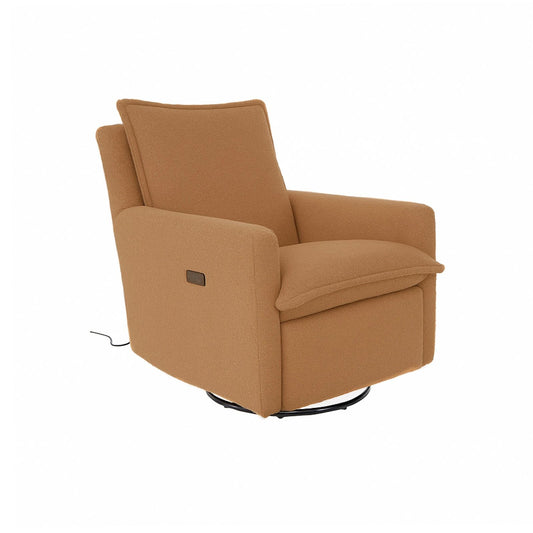 Luna Electric Recliner Nursing Chair - Honey Brown