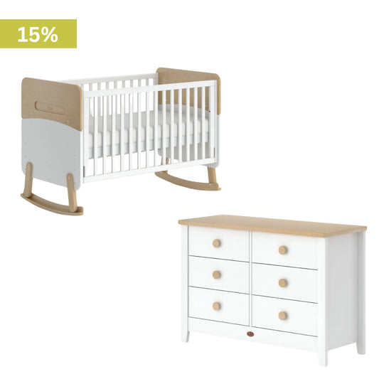 Boori - Neat 2 Piece Crib Set with 6 Chest of Drawer