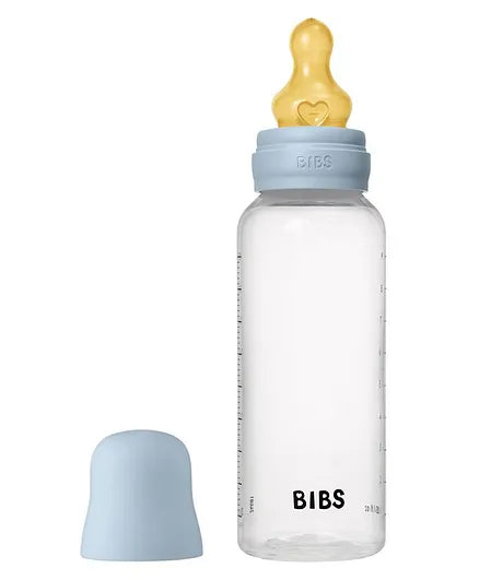 BIBS - Baby Bottle Round Nipple Latex 1 Pack 270 Ml Medium Flow