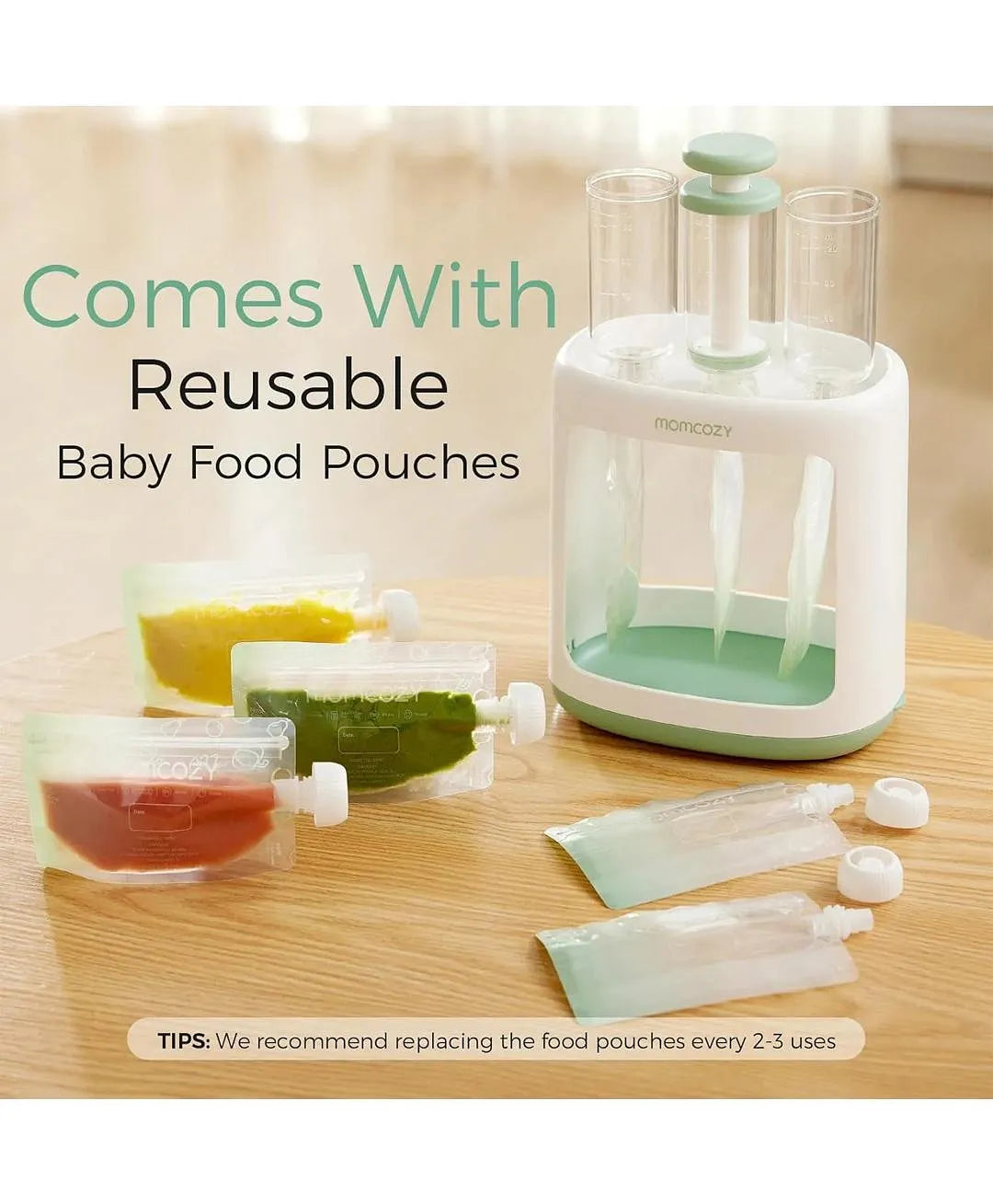 Momcozy - Baby Food Maker for Puree Food Storage