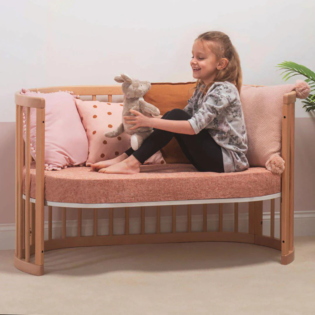 Boori - Oasis Oval Cot  and 3 Drawer Chest Beech Almond