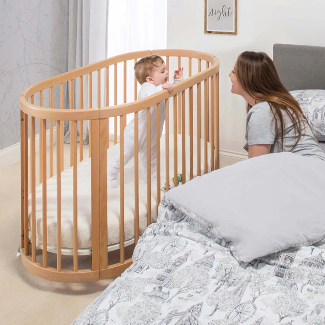 Boori - Oasis Oval Cot  and 3 Drawer Chest Beech Almond
