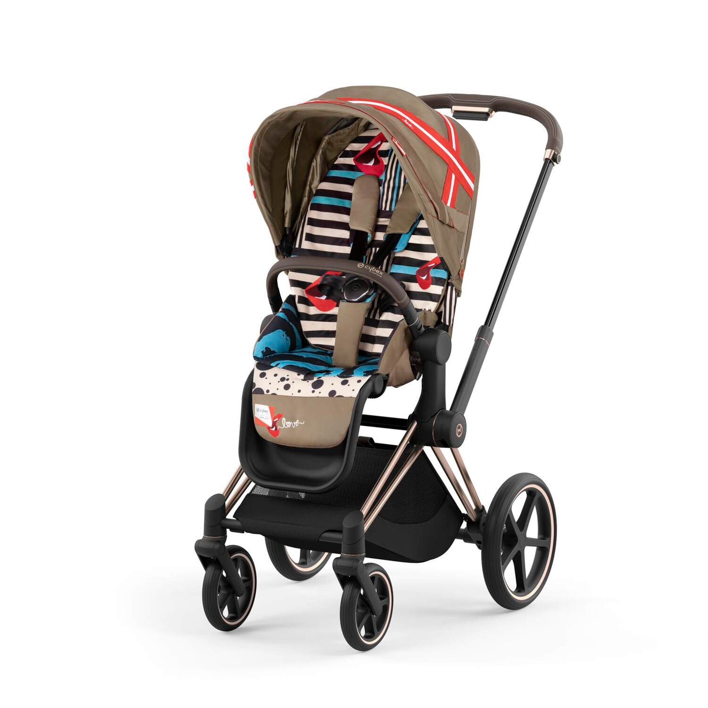 Cybex Priam Rosegold Frame with Seat Pack Jikel House