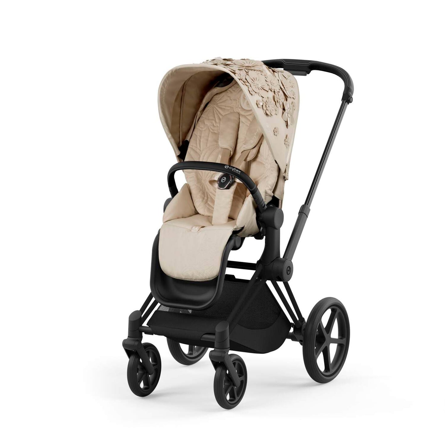Cybex - Priam Matt Black Frame with Seat Pack