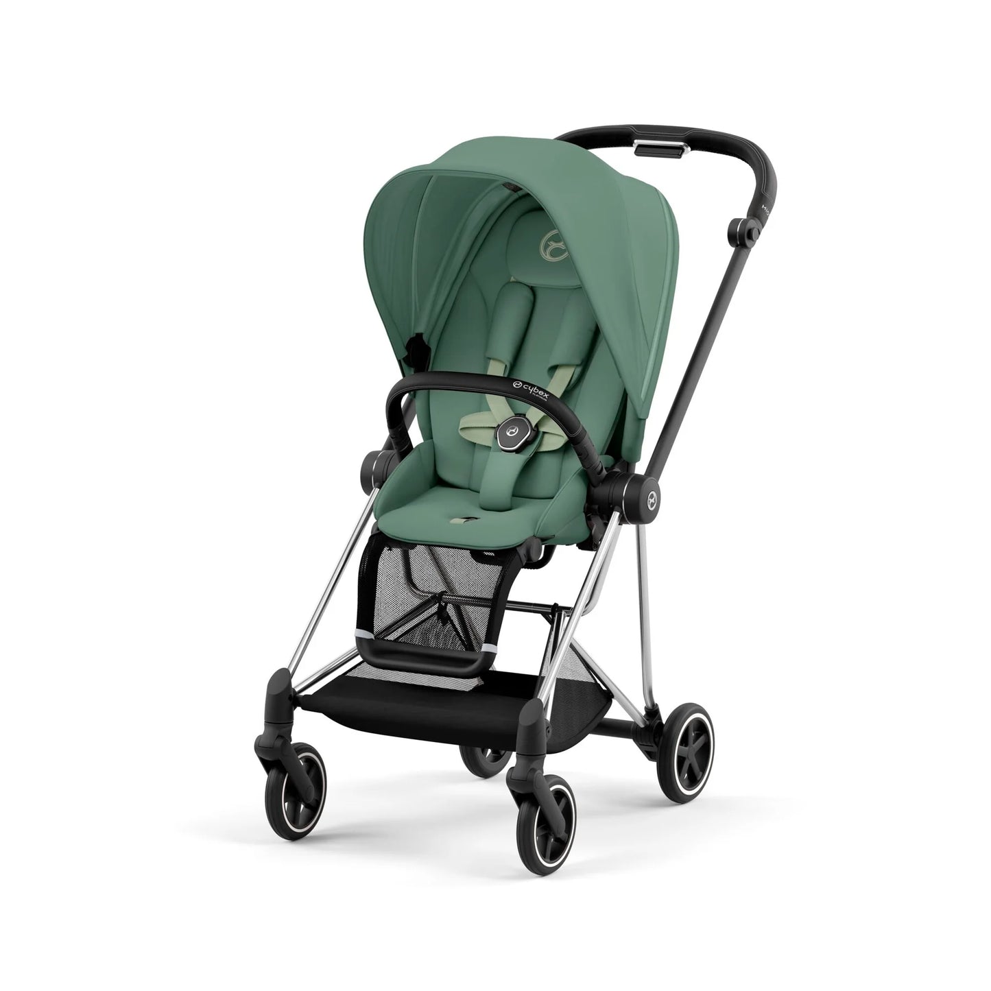 Cybex - Mios Chrome Black Frame with Seat Pack