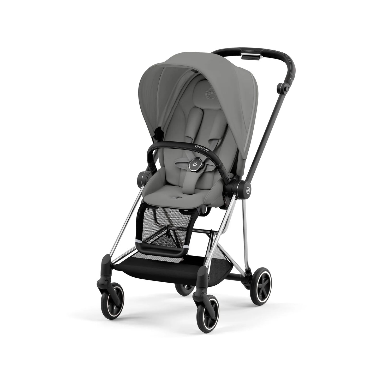 Cybex - Mios Chrome Black Frame with Seat Pack