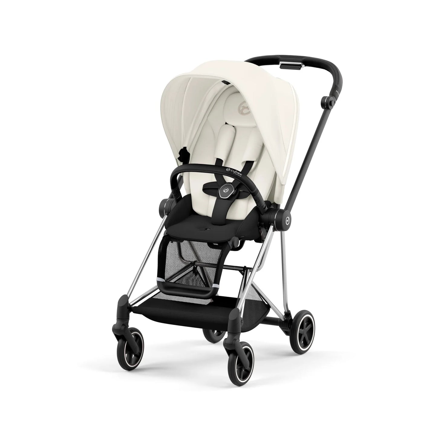 Cybex - Mios Chrome Black Frame with Seat Pack