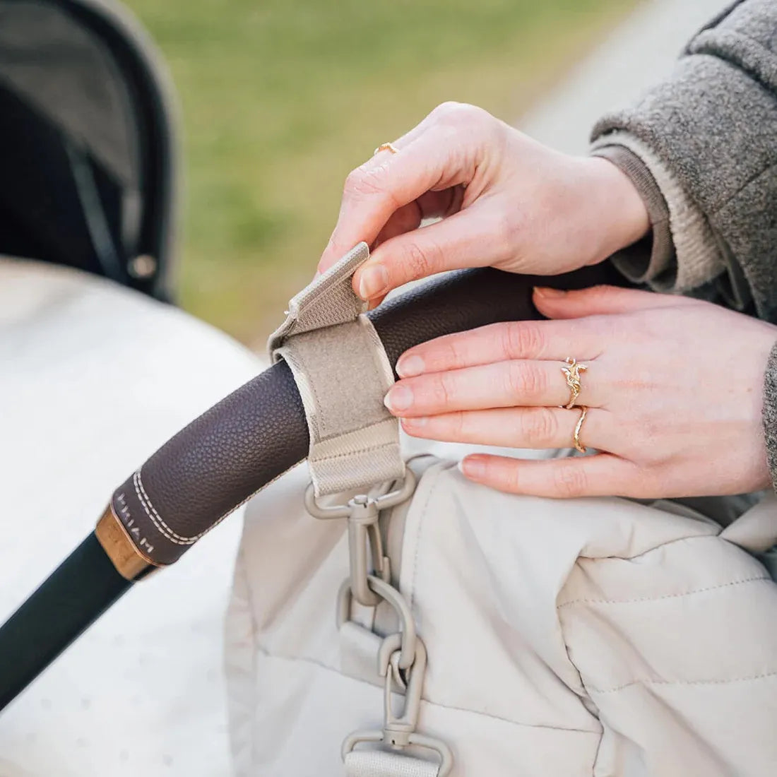 Done by Deer - Quilted changing bag Sand