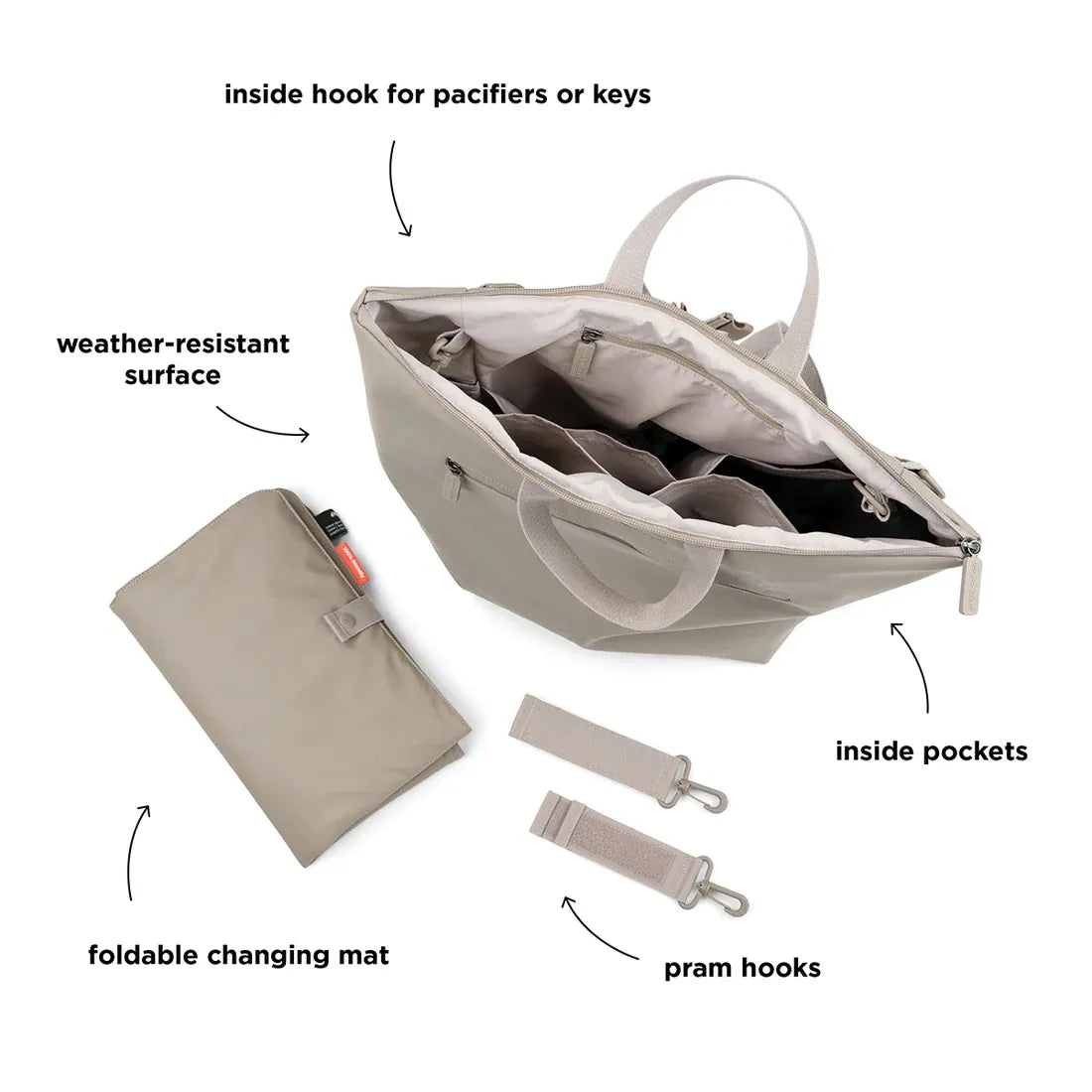 Done by Deer - Changing backpack Sand