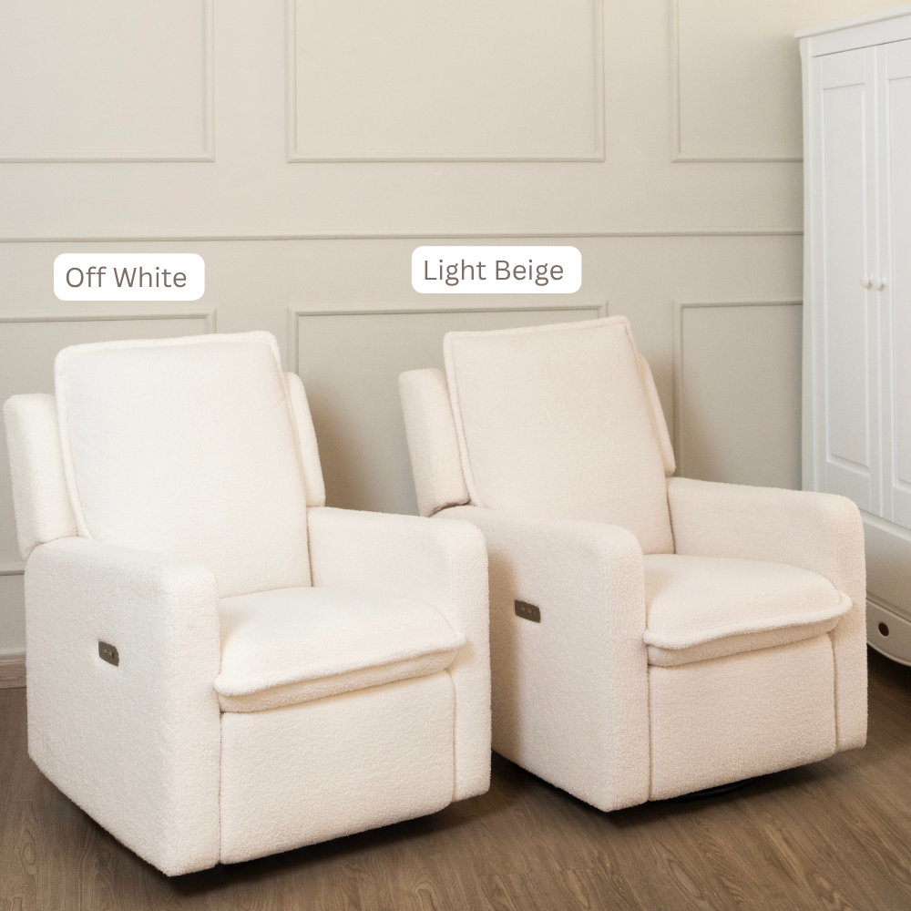 Luna Electric Recliner Nursing Chair - Light Beige (PRE - ORDER JANUARY)