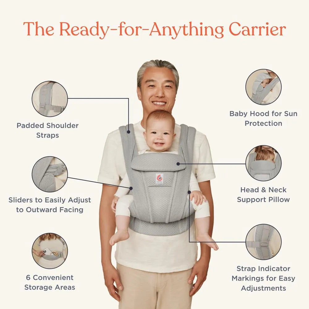 Ergobaby - Omni Deluxe Mesh Pearl Grey